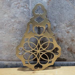 VTG Brass Bronze Trivet Wall Hanging Decor
